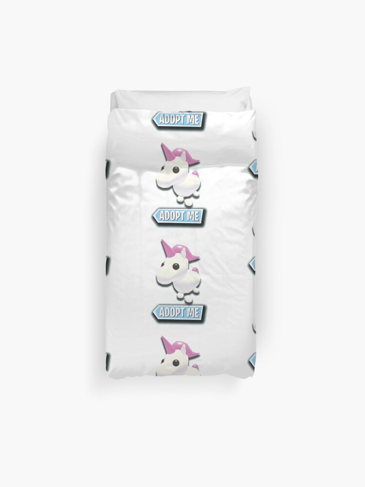Unicorn Adopt Me Roblox Roblox Game Adopt Me Characters Duvet Cover By Affwebmm Redbubble - roblox adopt me unicorn bedroom