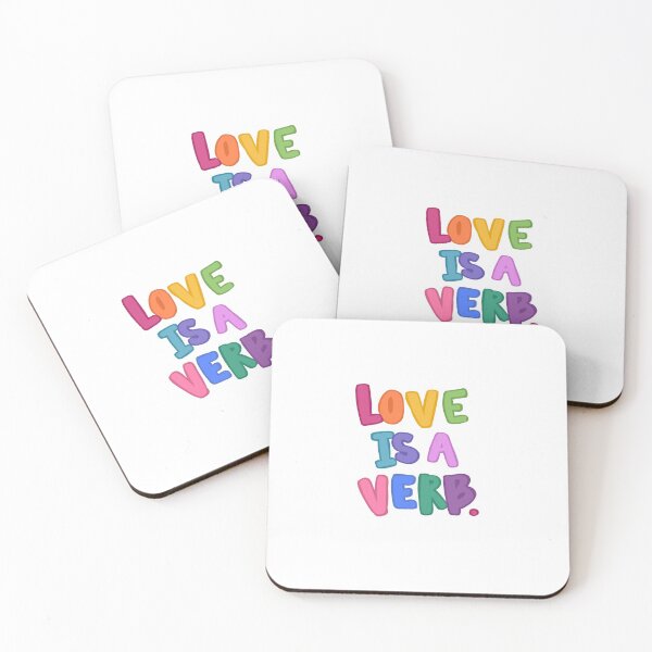 Item preview, Love is a verb  designed and sold by catiecook.