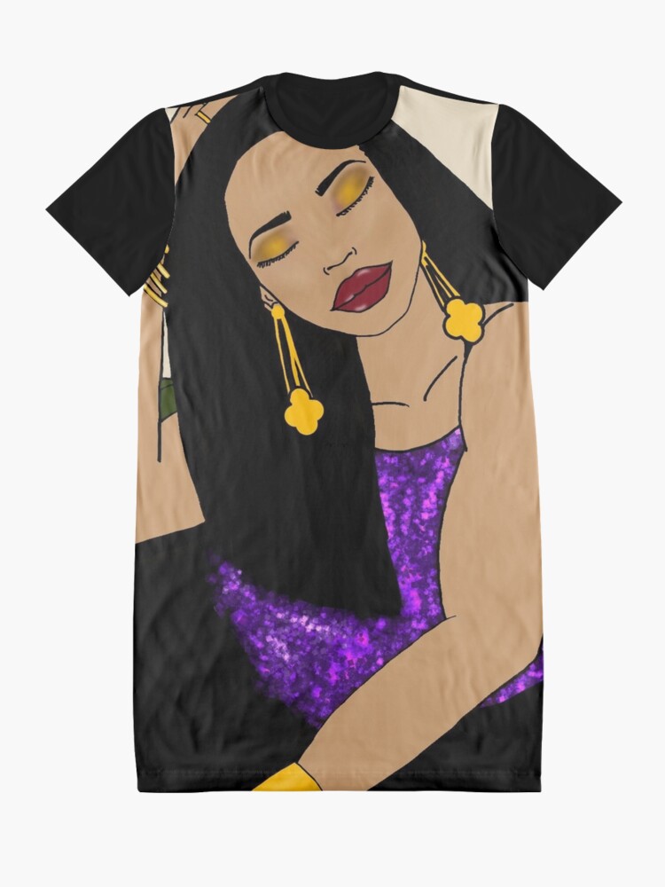 Alternate view of Sitting Pretty (lightly sprinkled) Graphic T-Shirt Dress