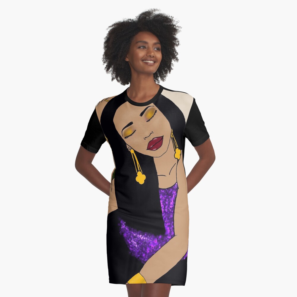 Sitting Pretty (lightly sprinkled) Graphic T-Shirt Dress