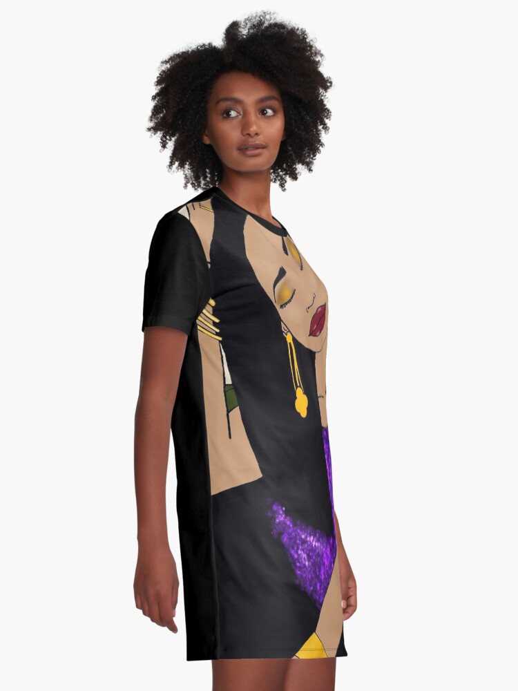 Alternate view of Sitting Pretty (lightly sprinkled) Graphic T-Shirt Dress