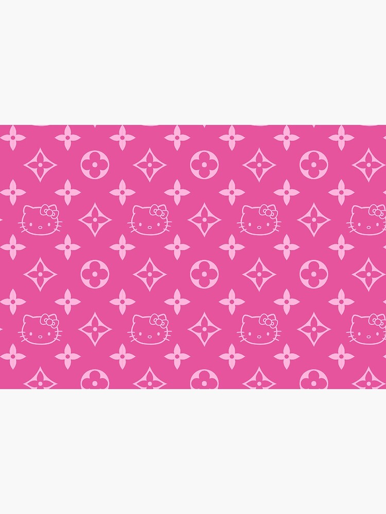 Pink Y2K kitty designer print by lunar0000