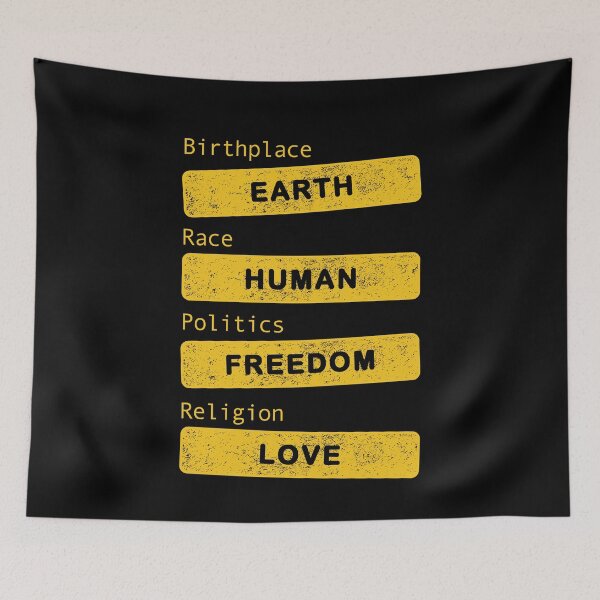 Item preview, Birthplace Earth Grunge - Human Freedom Love designed and sold by onicon.
