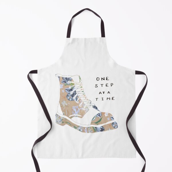 Item preview, One Step At A Time Inspirational Quote Floral designed and sold by faithful-ink.