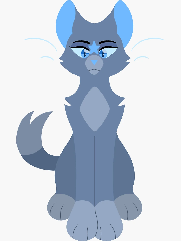 Bluestar Warrior Cats Sticker for Sale by PureSpiritFlowr