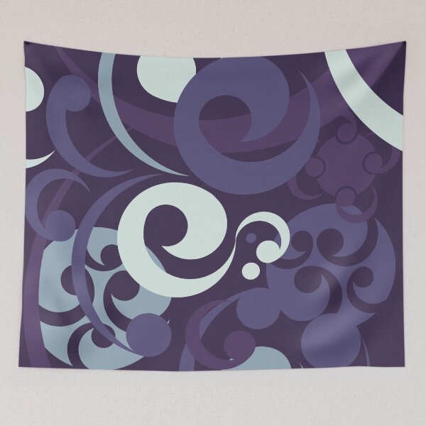 Item preview, Koru Waves on a Purple Background designed and sold by MY NEW ZEALAND.