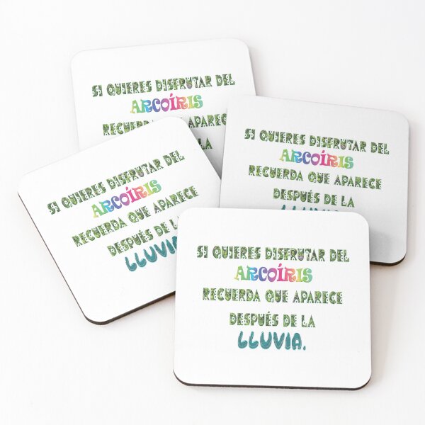 Item preview, Motivaciones "Si quieres difrutar del arcoiris, recuerda que aparece despues de la lluvia." designed and sold by RosalinaRV.