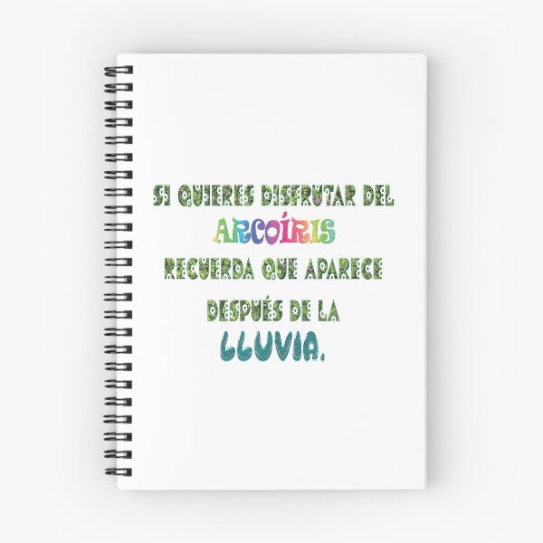 Item preview, Motivaciones "Si quieres difrutar del arcoiris, recuerda que aparece despues de la lluvia." designed and sold by RosalinaRV.