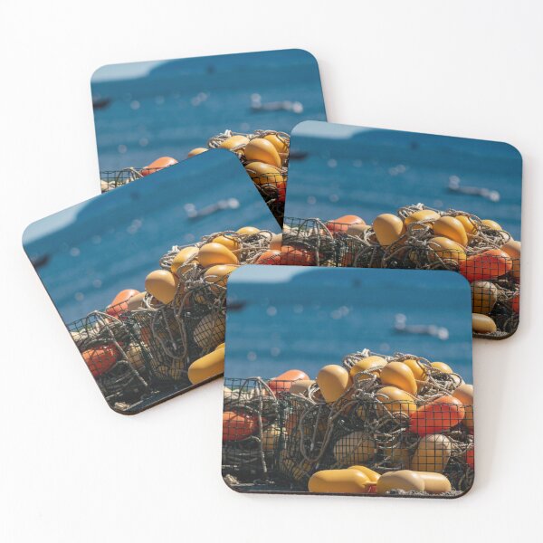 Item preview, Lobster traps and buoys waiting to be used designed and sold by ManiacMoose.
