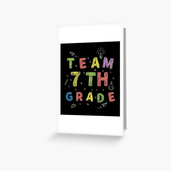7th grade Crew, 7th grade squad" Greeting Card for Sale by plussorn |  Redbubble