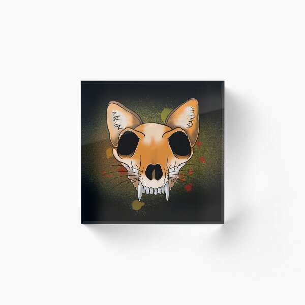 Foxy Skelton Acrylic Block