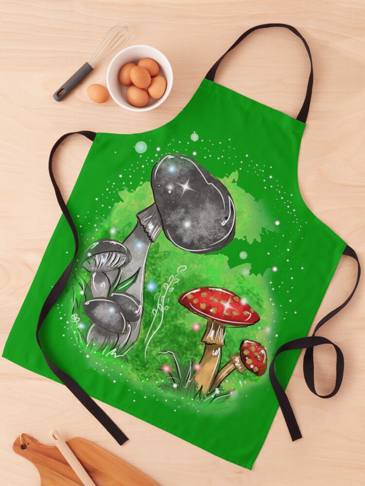 Thumbnail 1 of 6, Apron, Tivona Keeper Of The Mushrooms ™ designed and sold by TeelieTurner.