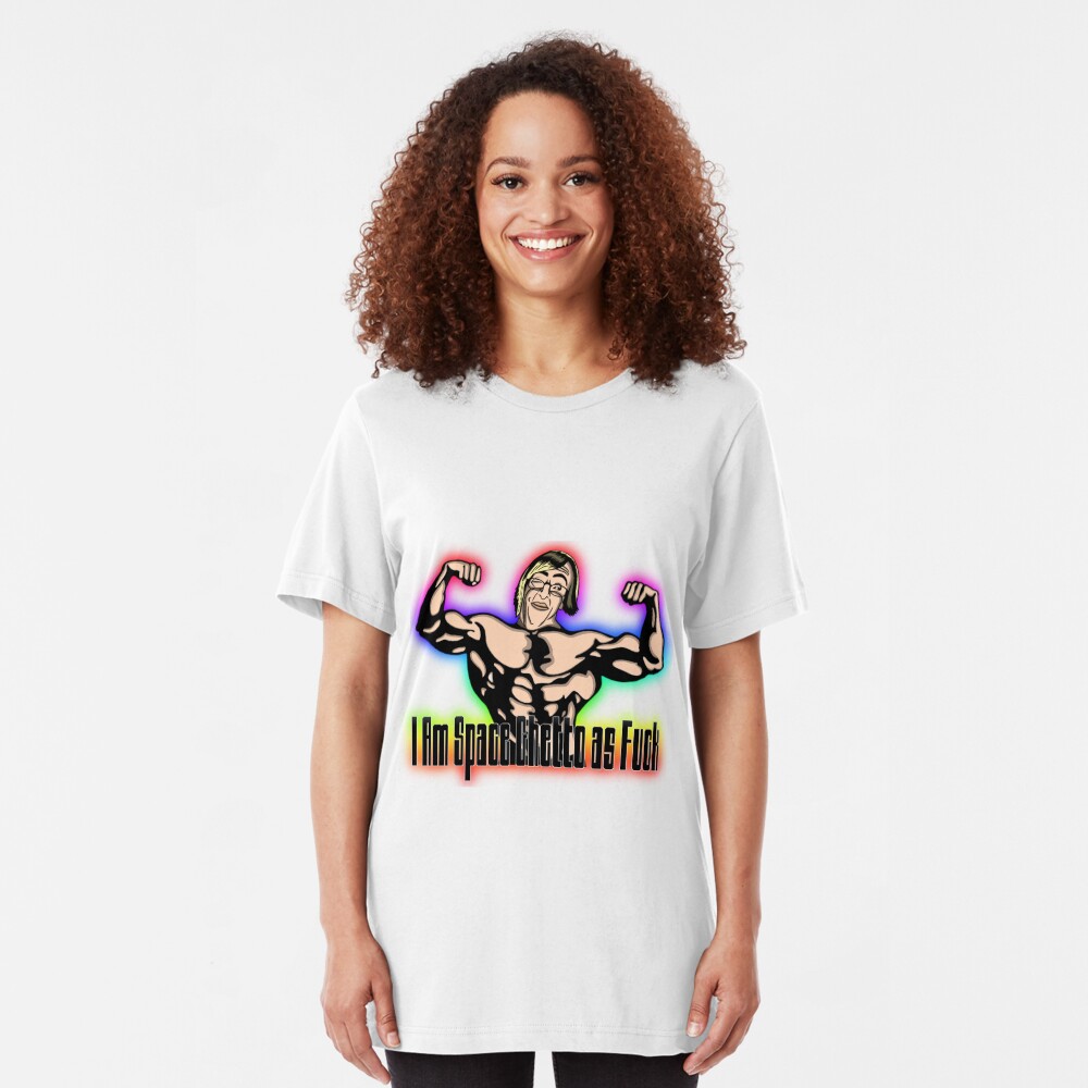 Space Ghetto as F*ck T shirt Slim Fit T-Shirt