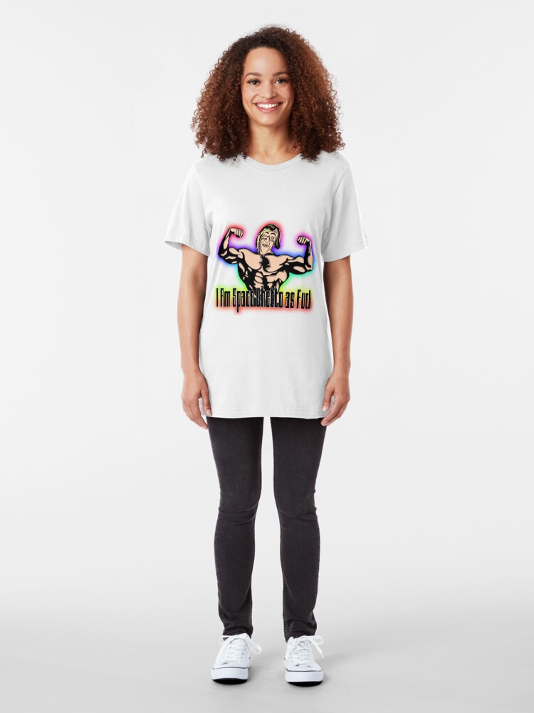 Alternate view of Space Ghetto as F*ck T shirt Slim Fit T-Shirt
