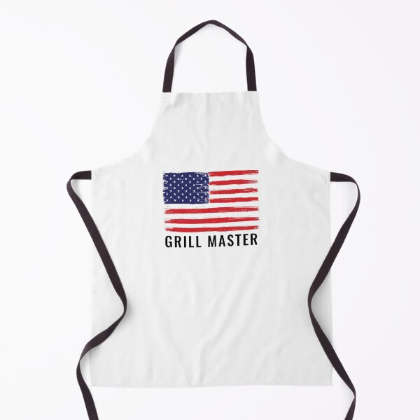 Item preview, Distressed American flag BBQ apron, Grill master designed and sold by MalikaBela.