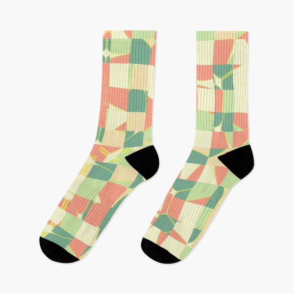 Item preview, Checkered green and salmon designed and sold by Gaspar Avila.