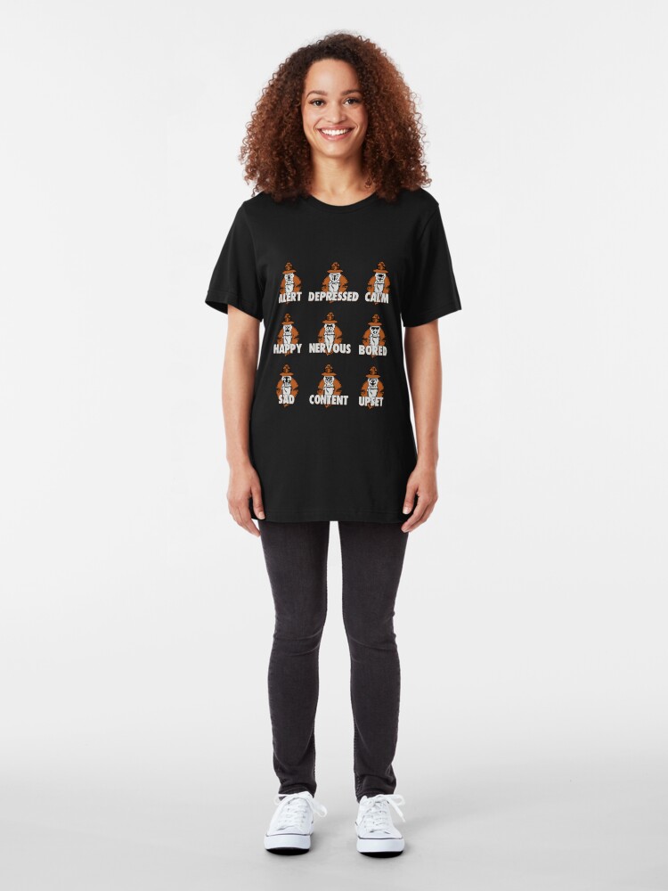 Alternate view of Many Emotions of Rorschach Slim Fit T-Shirt