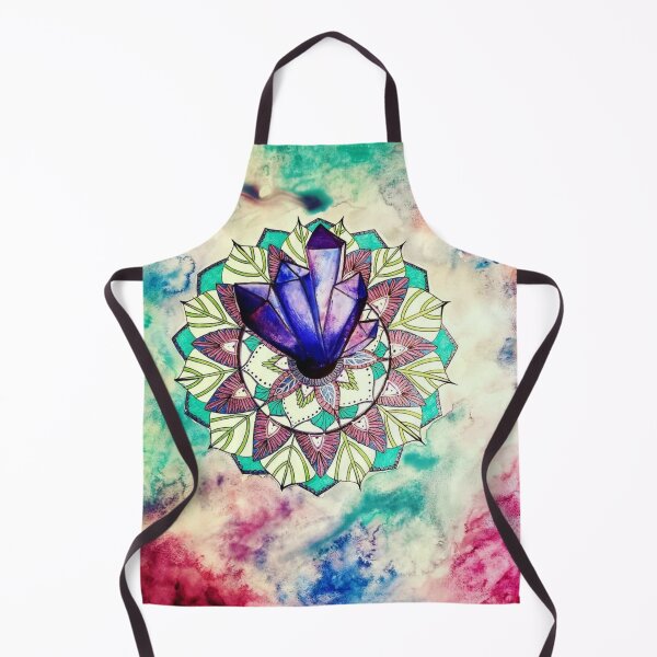 Item preview, Crystal Mandala Mixed Media Watercolor Painting Drawing designed and sold by ArtbyMeganBrock.