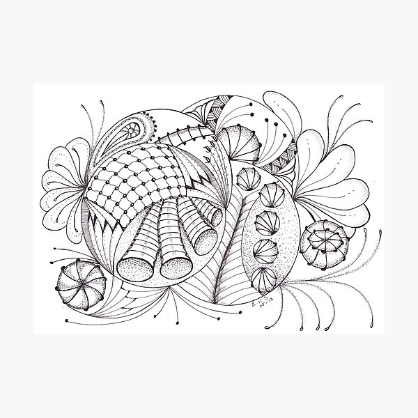 Item preview, Zentangle circles designed and sold by Emy van Schaik.