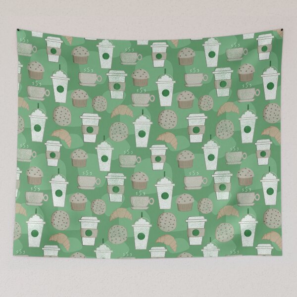 Item preview, Coffee Shop Pattern designed and sold by rianfee.