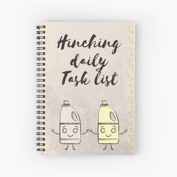 List Notebook in Champagne Marble Effect Mrs Hinch Style Things To Do Today..
