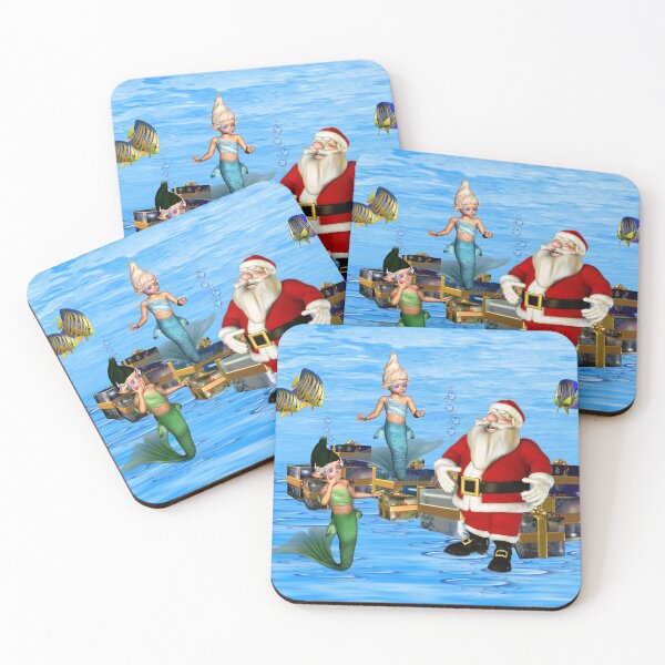 Item preview, Santa and the Mermaids designed and sold by LoneAngel.