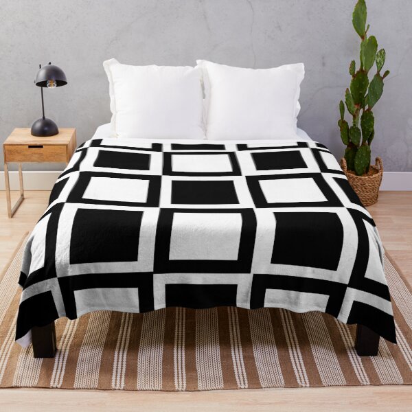 Item preview, black and white check pattern design designed and sold by pauloneill-art.