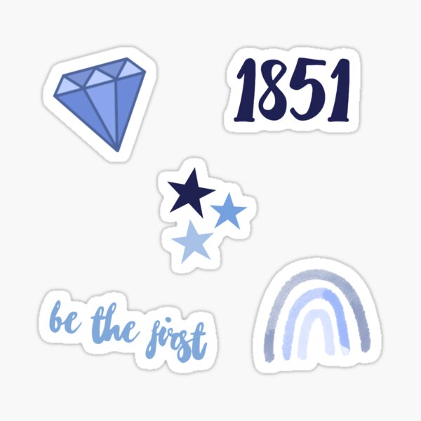 Blue and White Sorority Pack Sticker
