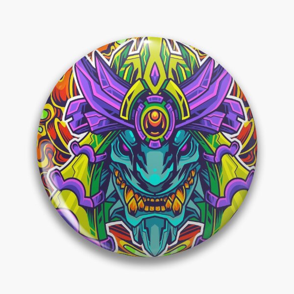 Artikelvorschau, DEMON SAMURAI AHAHA NINJA RETRO ART entworfen und verkauft von NewFire.