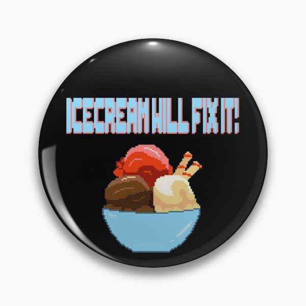 Item preview, Icecream Will Fix It Pixel Art designed and sold by Leguminophobic.