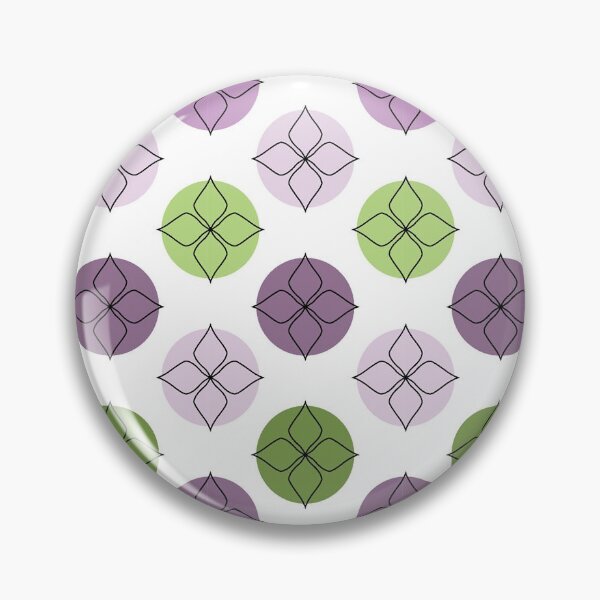 Item preview,  Lavanda y círculos verdes con un elemento floral geométrico sobre un fondo neutro. ¡Feliz de compartir este diseño original de Pinking Sher! designed and sold by Pinking-Sher.