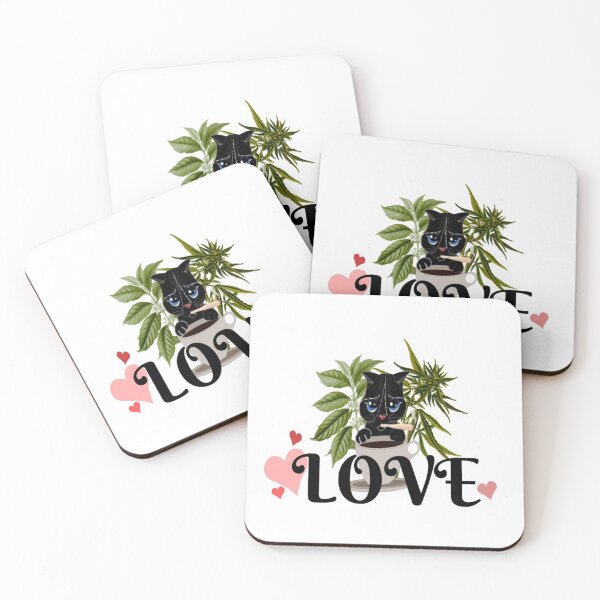 Item preview, love coffee n weed designed and sold by BellsPainting.