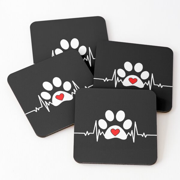 Item preview, Dog Paw with heart beat designed and sold by OzyManDiaS90.