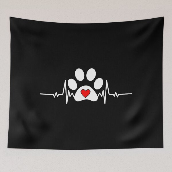 Item preview, Dog Paw with heart beat designed and sold by OzyManDiaS90.