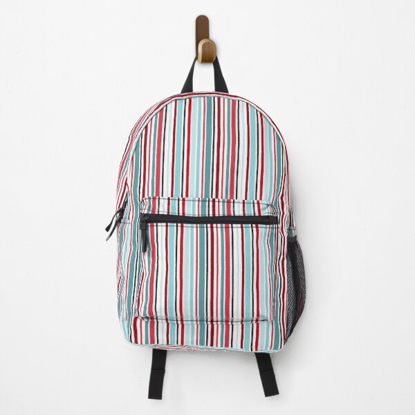 Item preview, Hope Stripe Turquoise Red designed and sold by Pinking-Sher.
