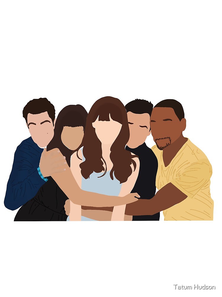 "New Girl tv show" Art Print for Sale by designbytatum Redbubble