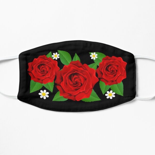 Mascarilla «Máscara facial de rosa roja de México - Máscara linda rosa roja  de la bandera mexicana» de Optimus-Designs | Redbubble