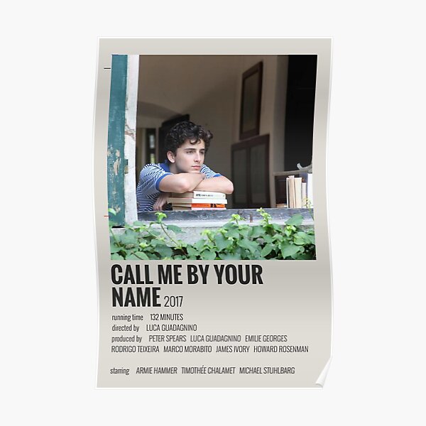 Cartel de la película Llámame por tu nombre Póster