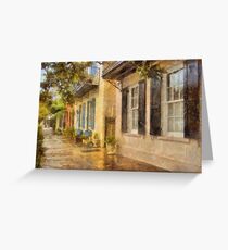 Rainbow Row Greeting Card