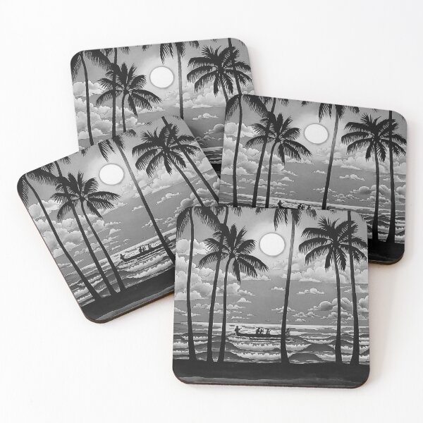 Item preview, Hawaii Noire vintage travel poster designed and sold by stickart-marek.