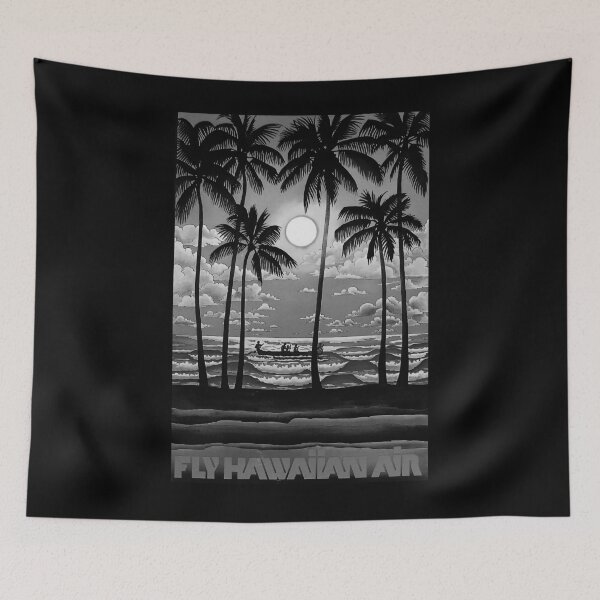 Item preview, Hawaii Noire vintage travel poster designed and sold by stickart-marek.
