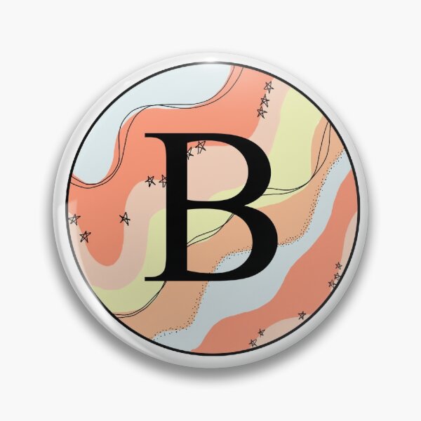 Item preview, B initial circle  designed and sold by createdbyjp.
