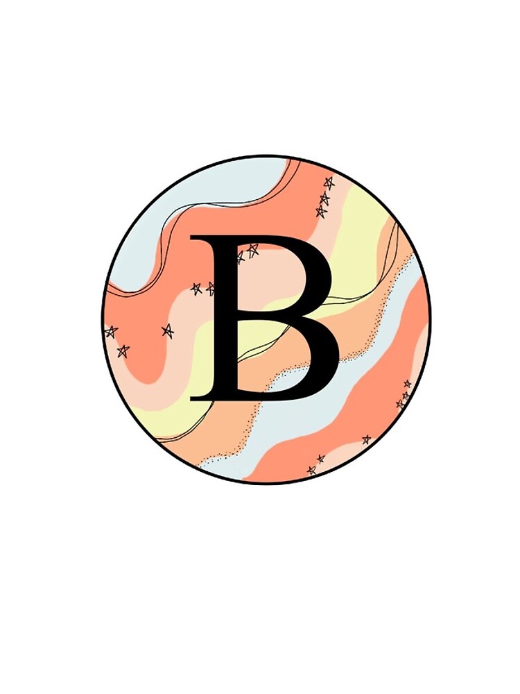 Thumbnail 4 of 4, iPhone Case, B initial circle designed and sold by createdbyjp.