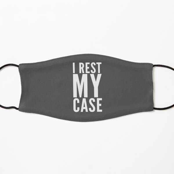 Attorney Gift - I Rest My Case - Retirement Lawyer Present Kids Mask