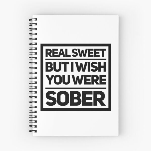 Item preview, Wish You Were Sober Song Lyrics designed and sold by stickerplaza.