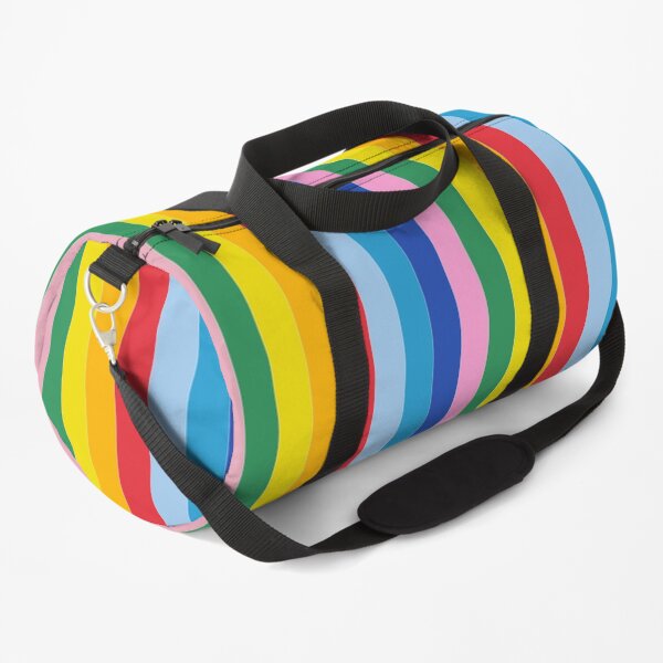 Gay Pride Rainbow Stickers Duffle Bag