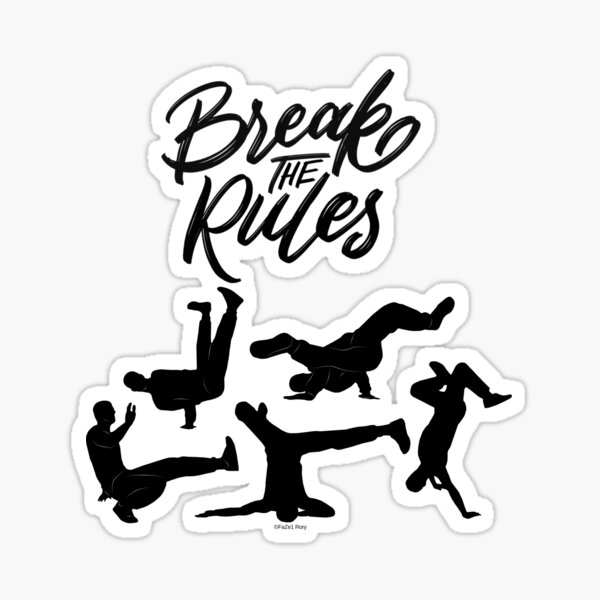 Break The Rules Sticker