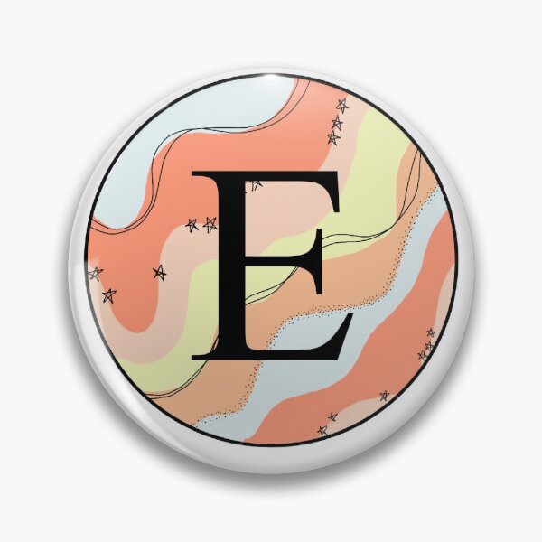 Item preview, E initial circle  designed and sold by createdbyjp.