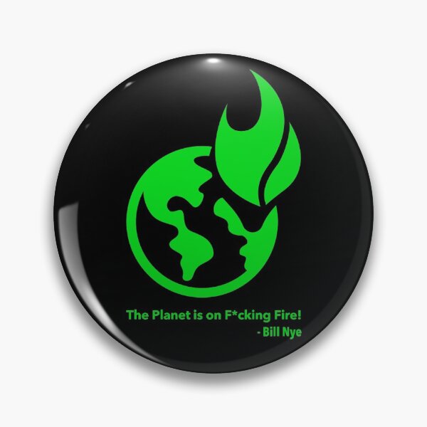 Item preview, The Planet is on F*cking Fire! green (censored) designed and sold by Thelittlelord.