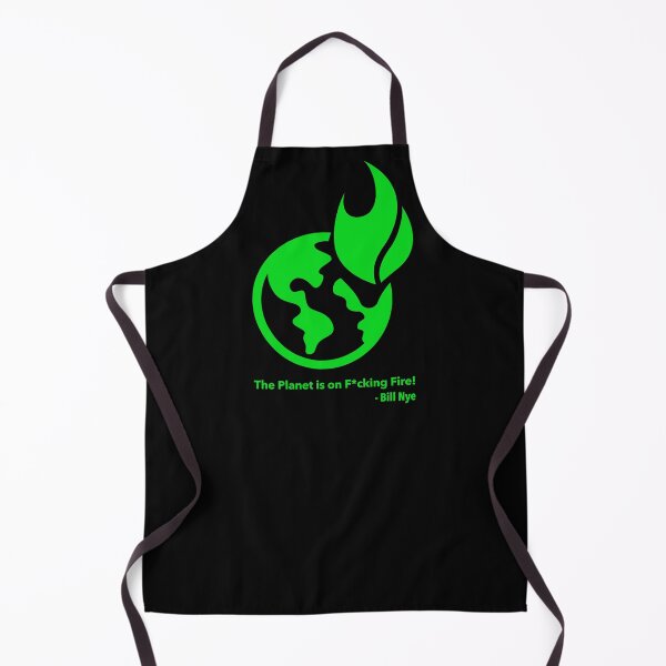 Item preview, The Planet is on F*cking Fire! green (censored) designed and sold by Thelittlelord.